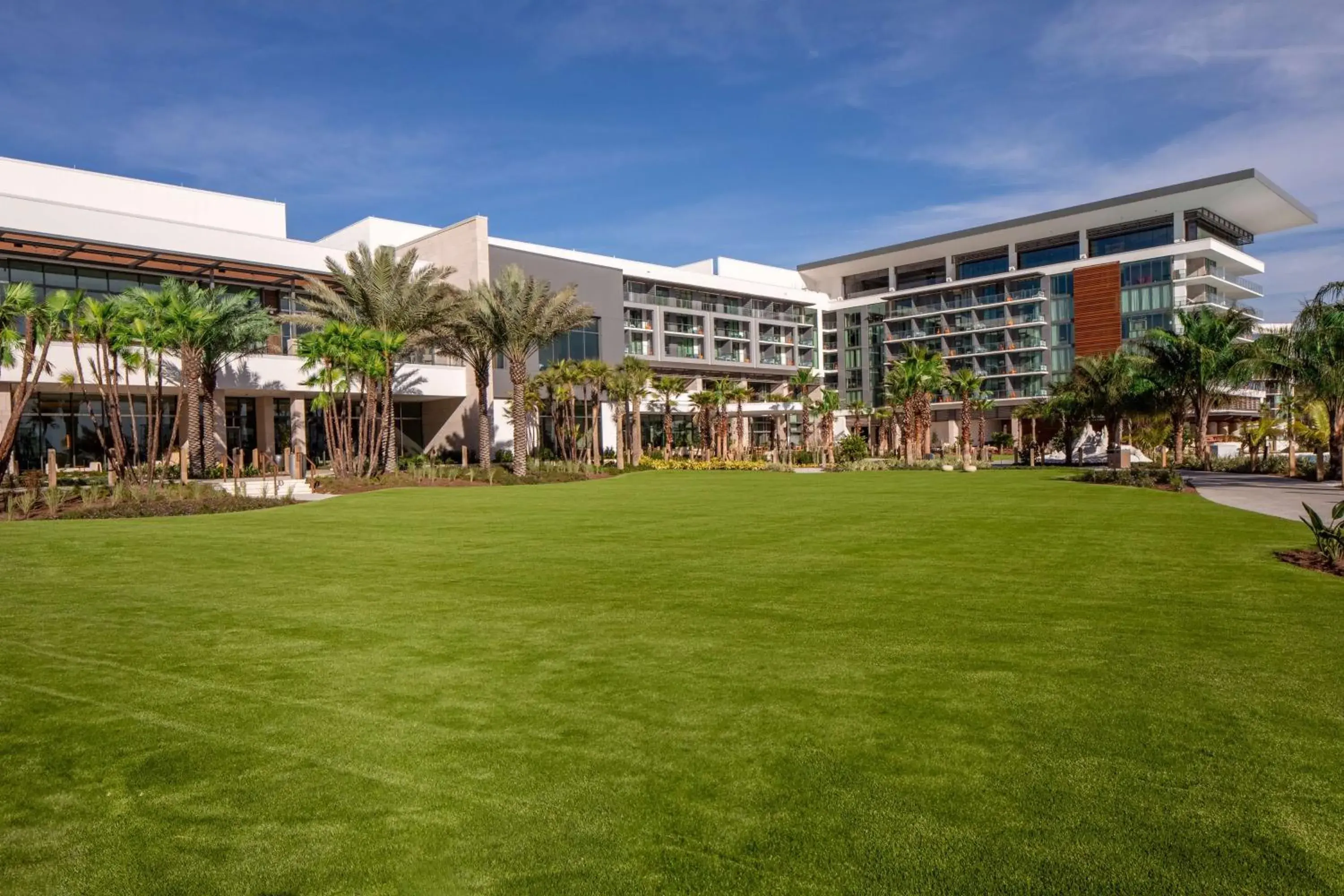 Inner courtyard view in Conrad Orlando Inner courtyard view in Conrad Orlando