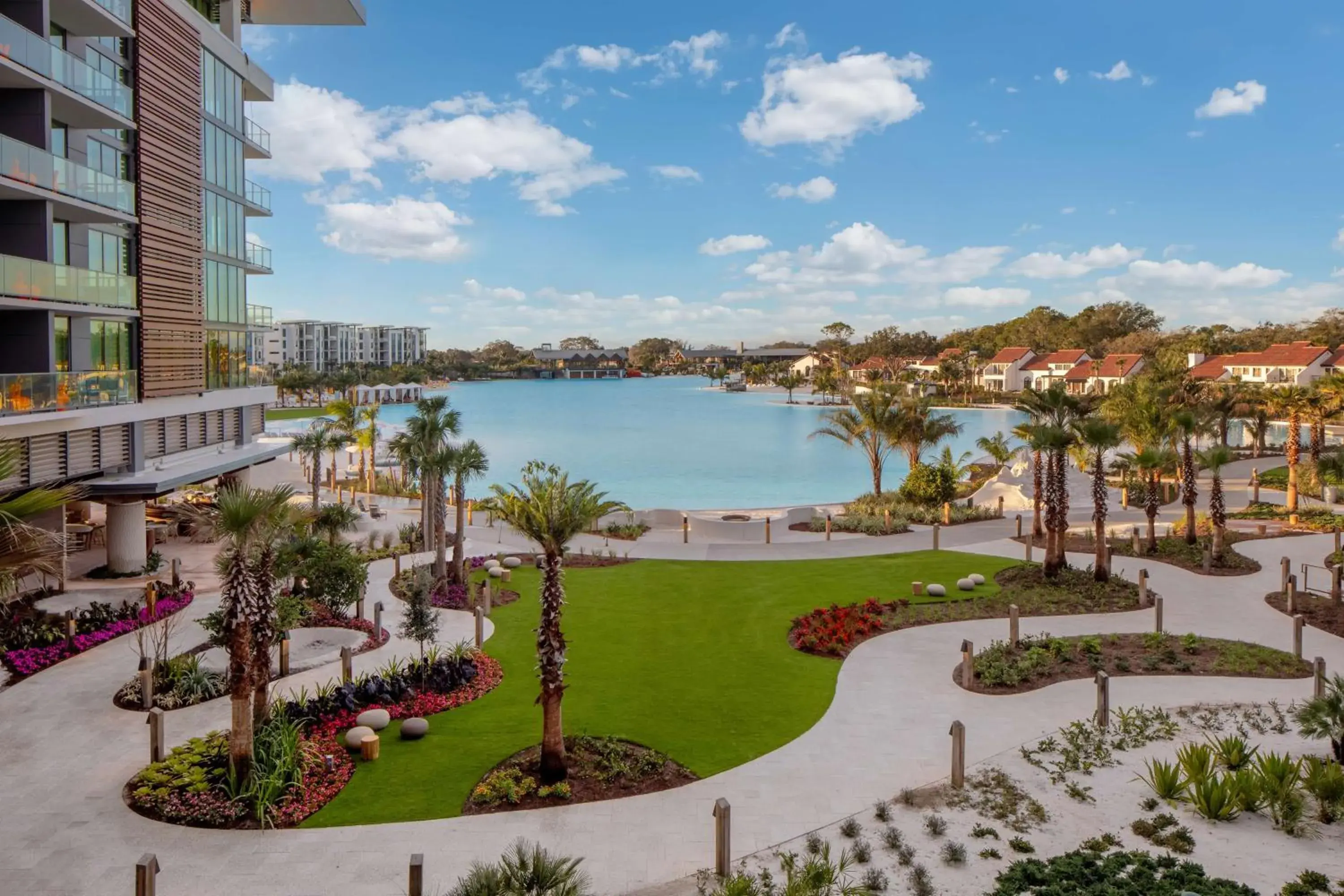 Inner courtyard view in Conrad Orlando Inner courtyard view in Conrad Orlando