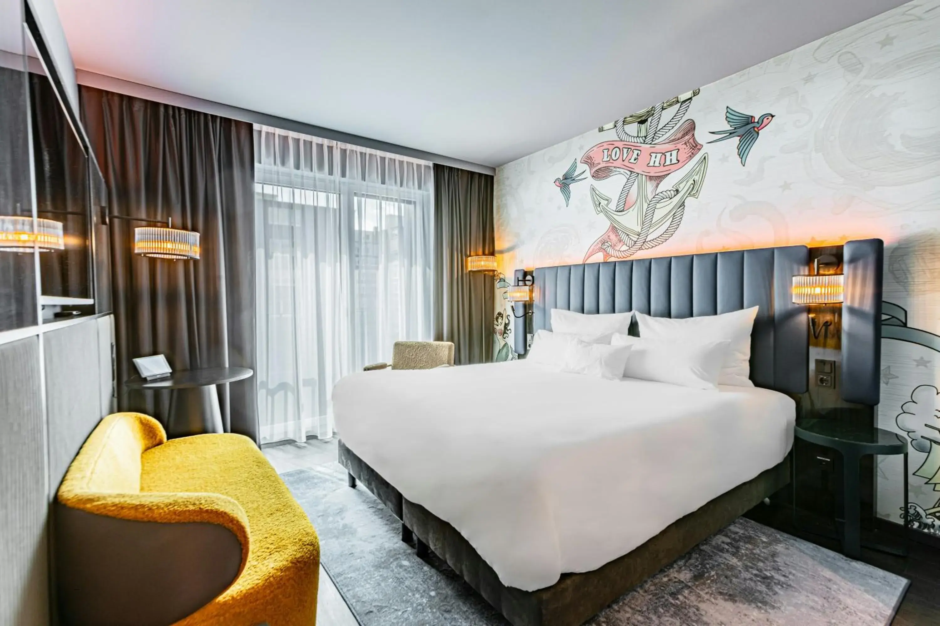 Photo of the whole room, Bed in NYX Hotel Hamburg by Leonardo Hotels Photo of the whole room, Bed in NYX Hotel Hamburg by Leonardo Hotels