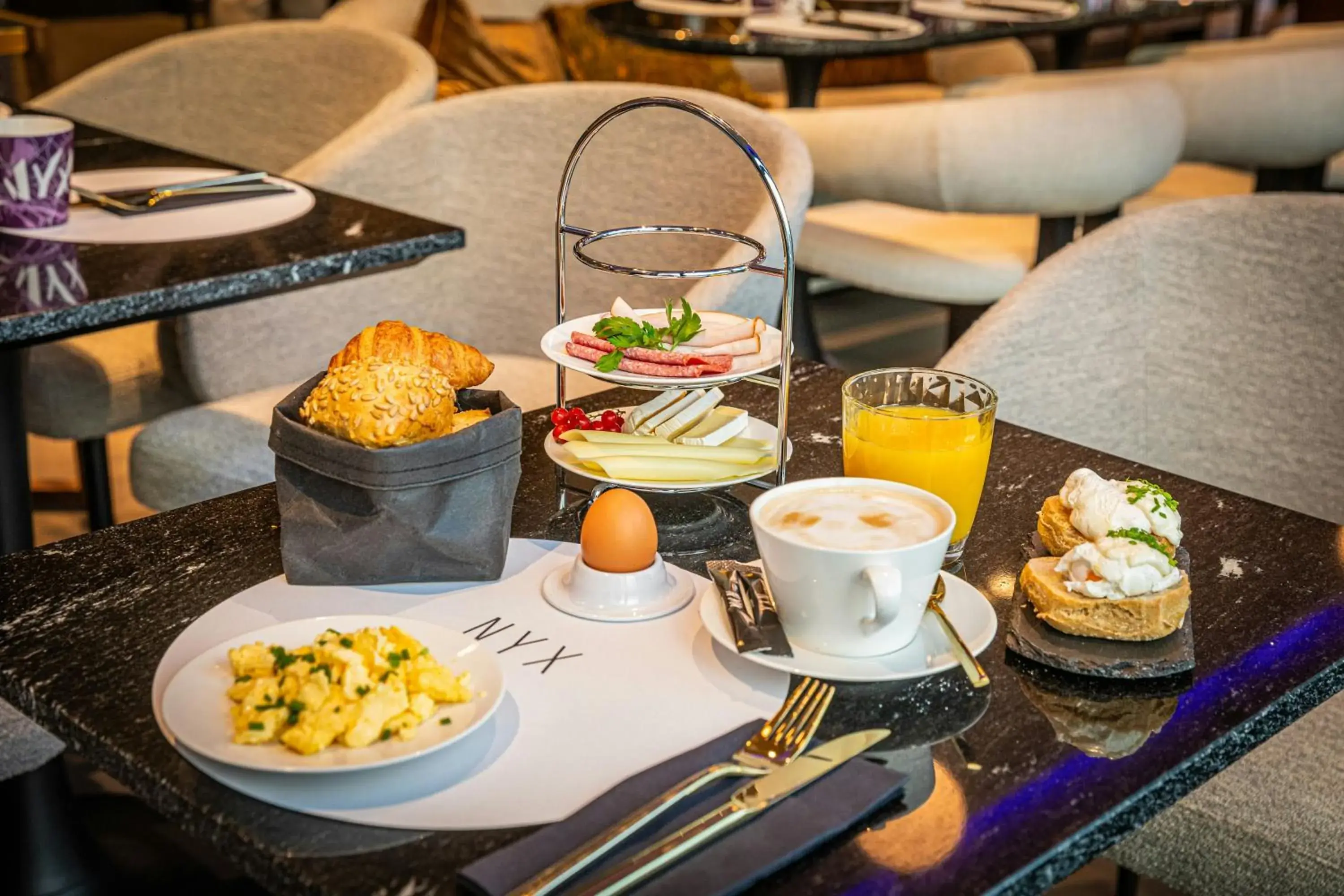 Buffet breakfast in NYX Hotel Hamburg by Leonardo Hotels Buffet breakfast in NYX Hotel Hamburg by Leonardo Hotels