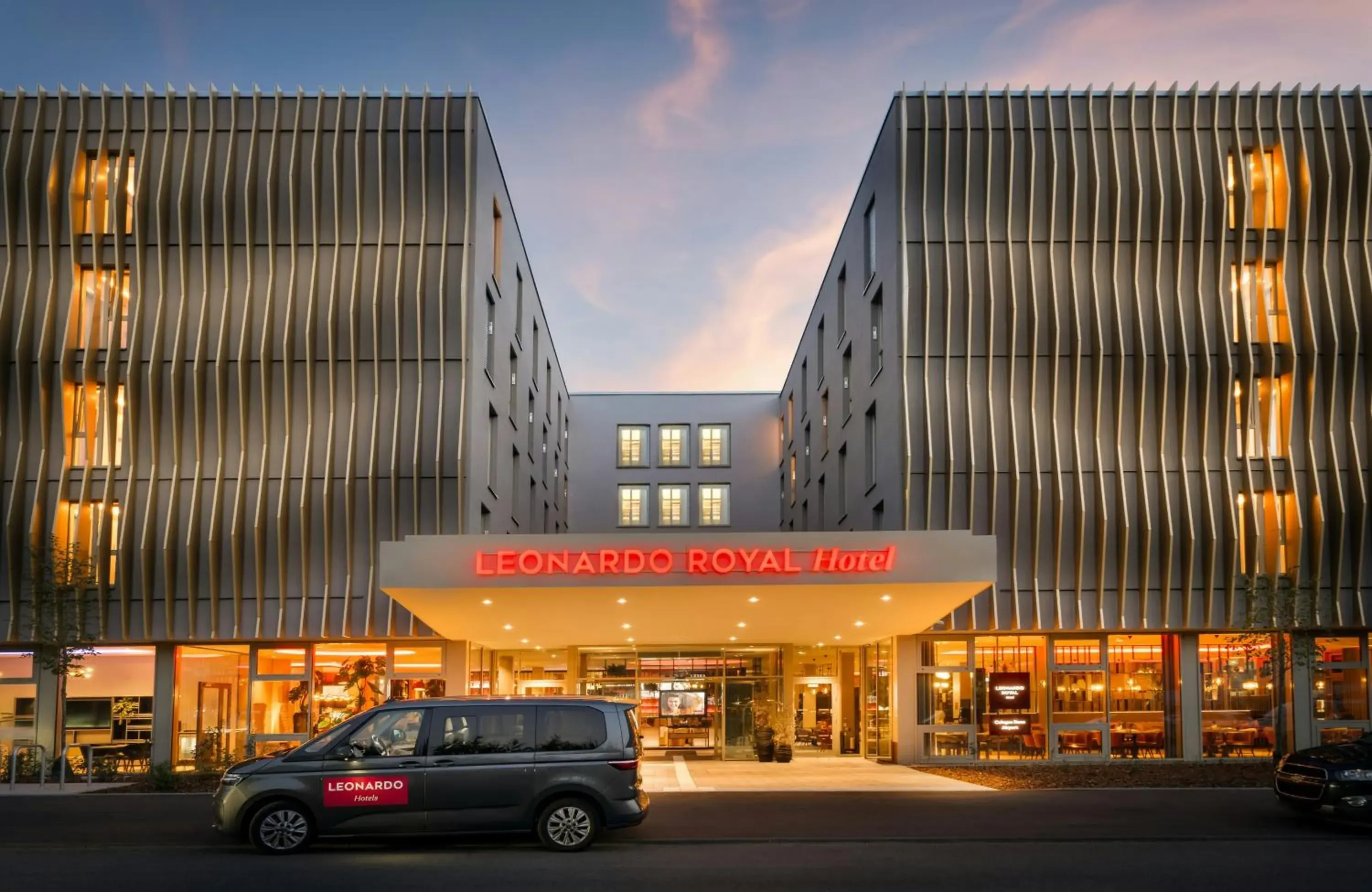 Facade/entrance in Leonardo Royal Hotel Cologne Bonn Airport Facade/entrance in Leonardo Royal Hotel Cologne Bonn Airport