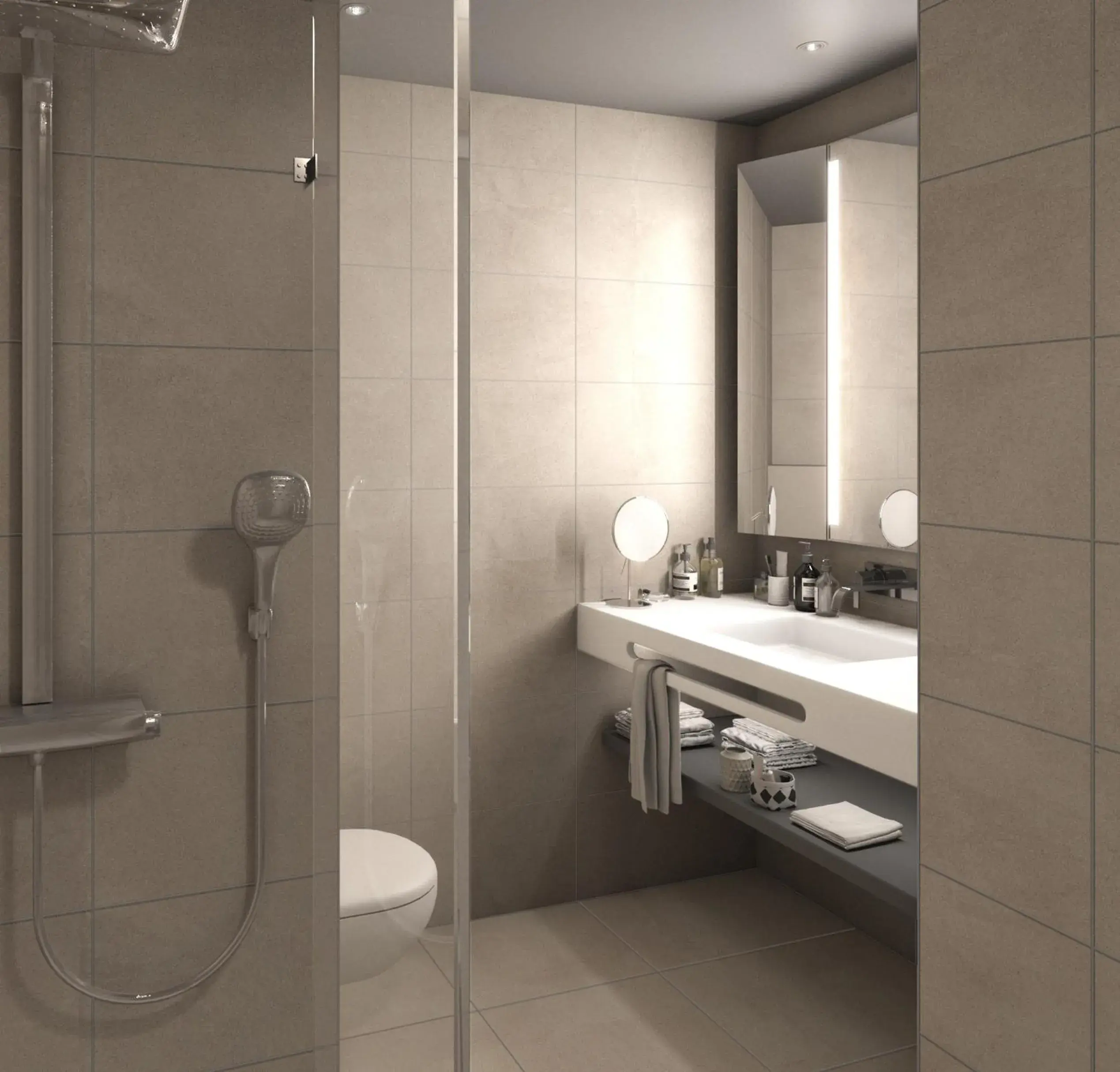 Bathroom in Crowne Plaza - Marseille Le Dôme Bathroom in Crowne Plaza - Marseille Le Dôme